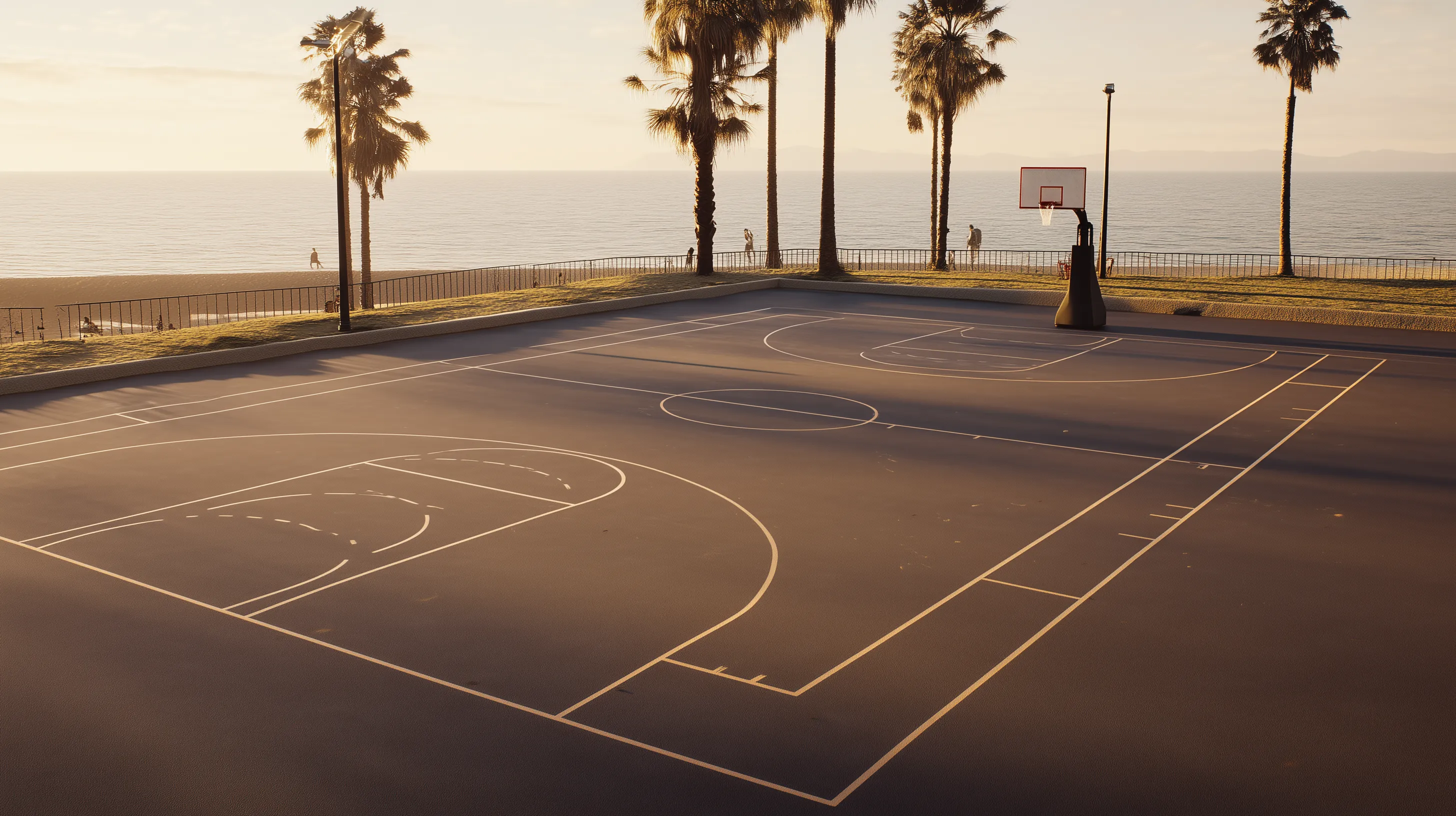 Nearly Two Basketball Courts: One court is ~4,700–5,000 sq ft. Perfect for large recreational or sports areas.