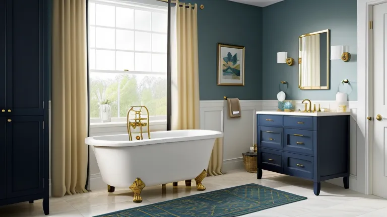 Balanced Colors Pairing Harvest Gold with Teal and Navy