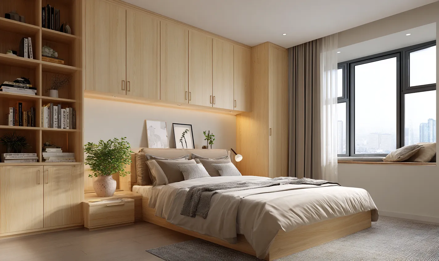 3. Wall-Mounted Shelves & Slim Furniture