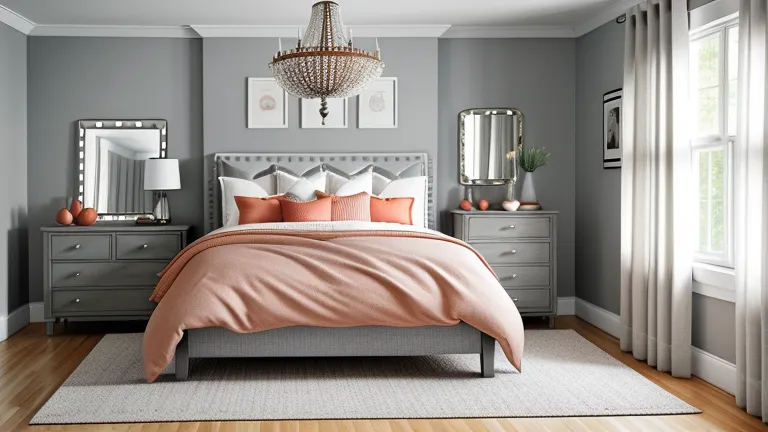 Gray and Coral Bedroom Ideas: Create a Fresh, Balanced Retreat