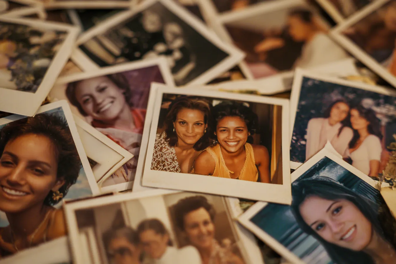 1. Nostalgic Photo Wall