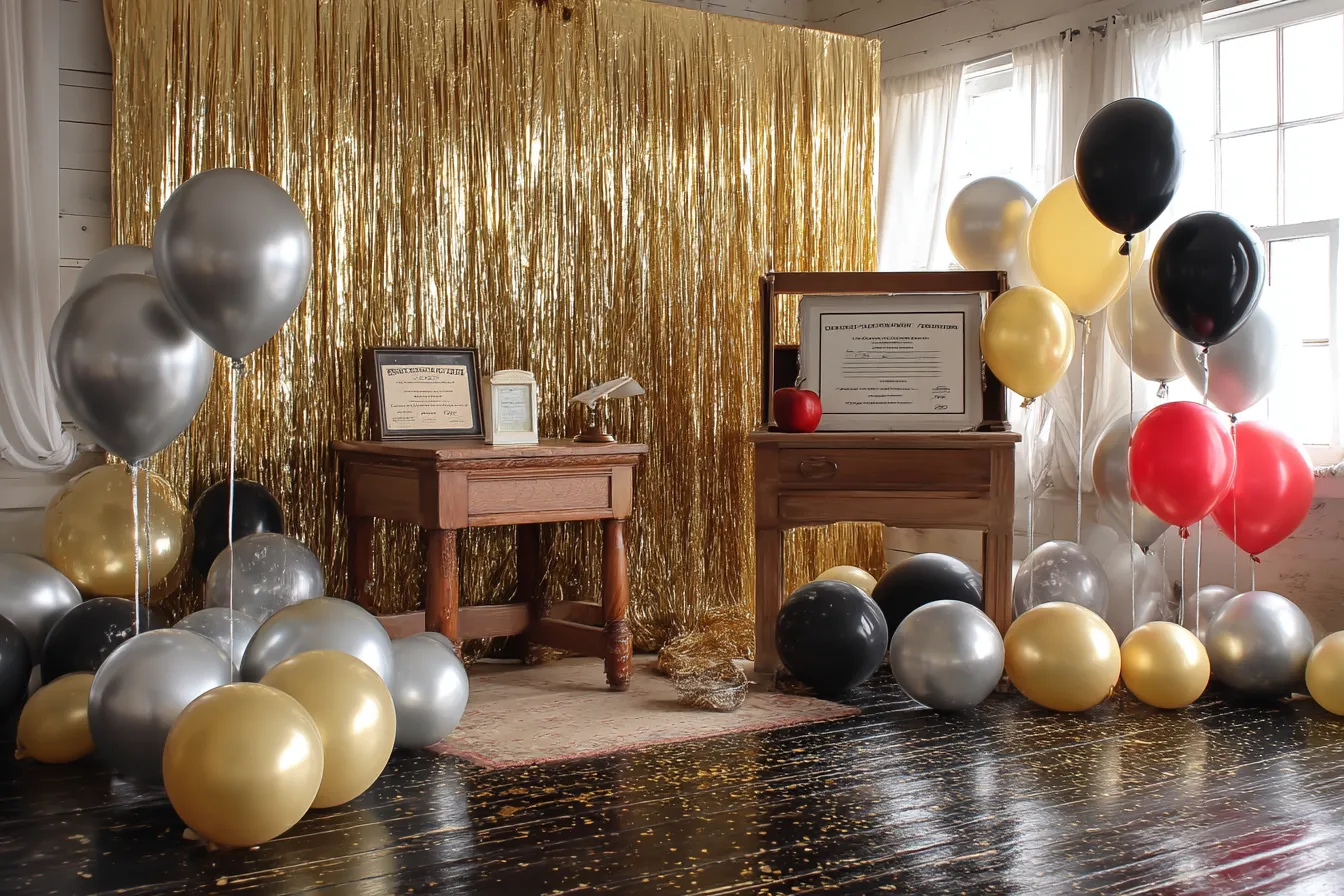 4. Fun Photo Booth Corner