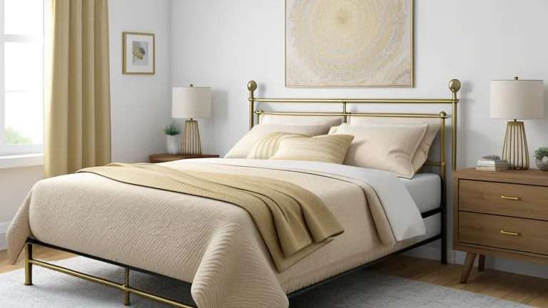 Gold Bed Frame Bedroom Ideas: Transform with Gold Elegance