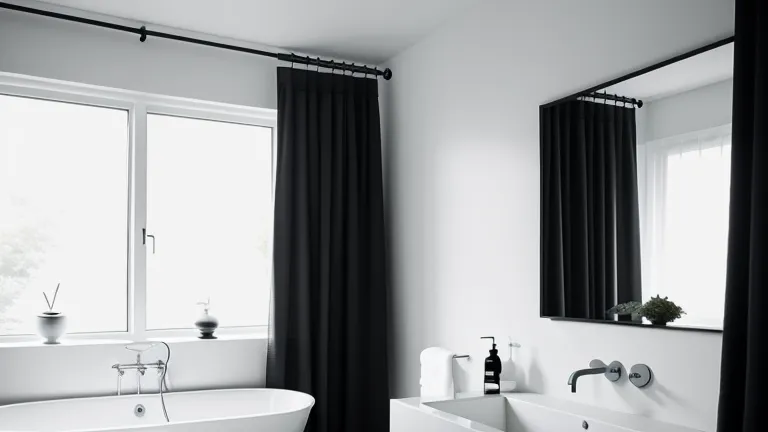 Black with Geometric Patterns