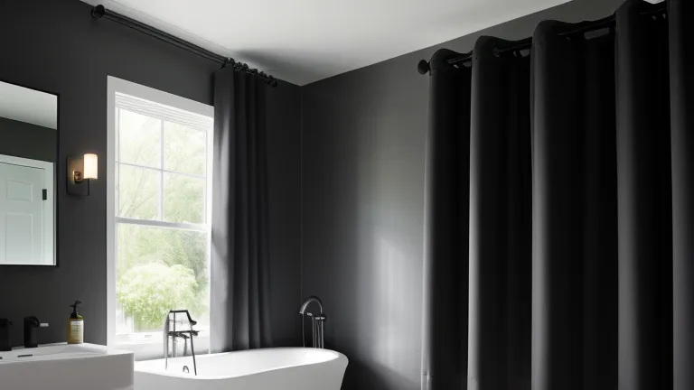 Popular Bathroom Black Shower Curtain Ideas and Trends