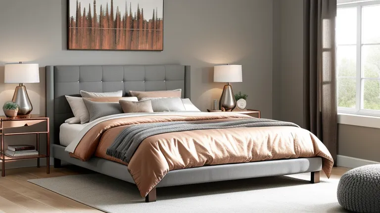 Copper and Grey Bedroom Ideas: Elevate with Trendy Accents