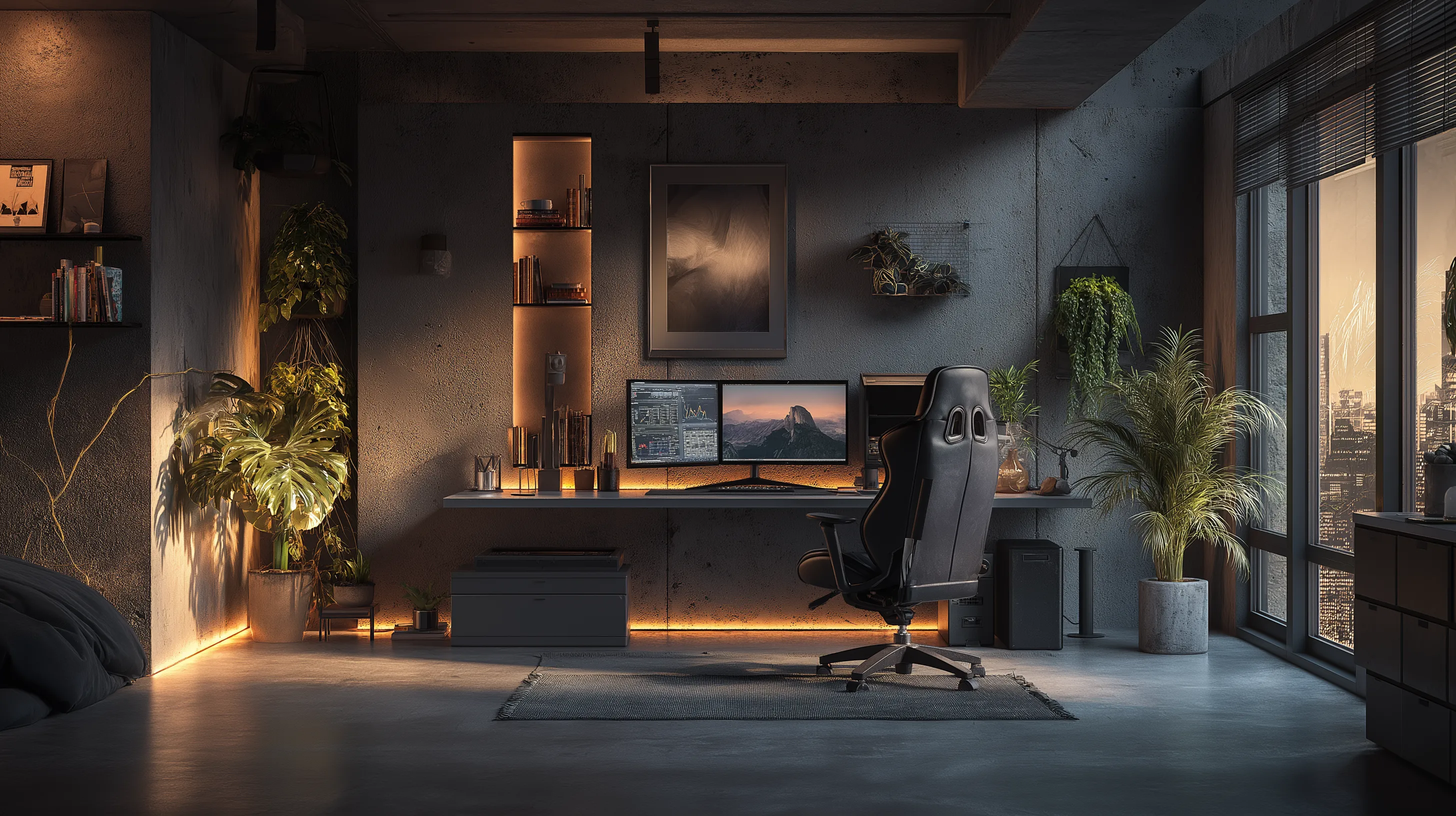 Minimalist Industrial Setup