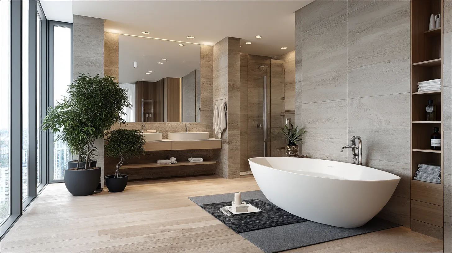 Spa-Like Zoning Layout – Turn the Tub into a Relaxation Zone