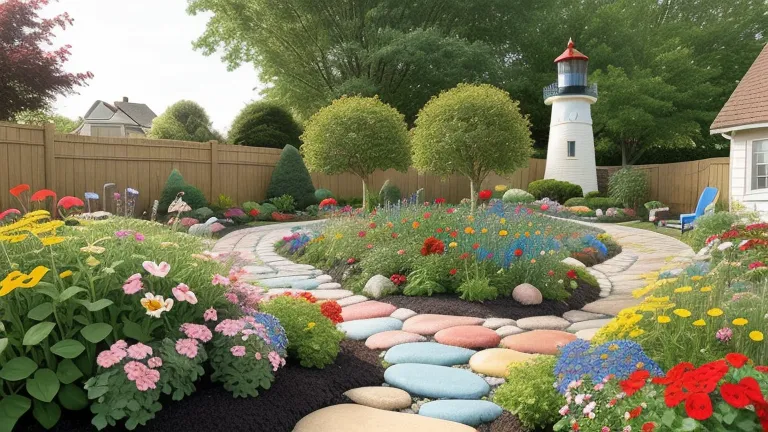 DIY Painted Stone Lighthouses