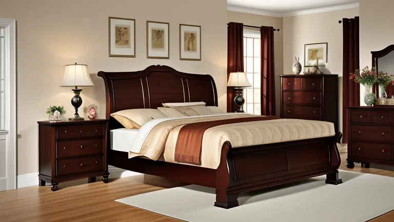 Statement Mahogany Bed Frames
