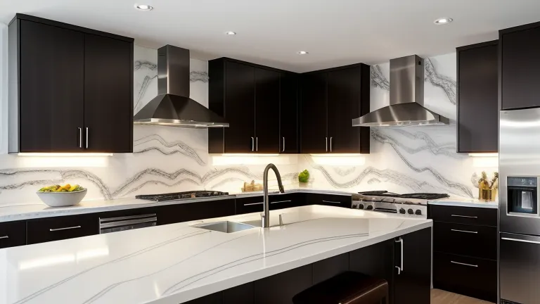 Warm Marble or Quartz Slabs