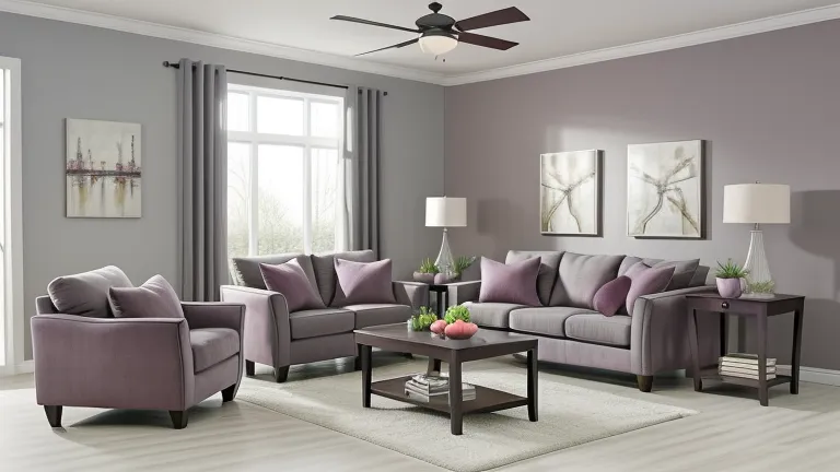 Grey and Plum Living Room Ideas: Elegant Color Trends Guide