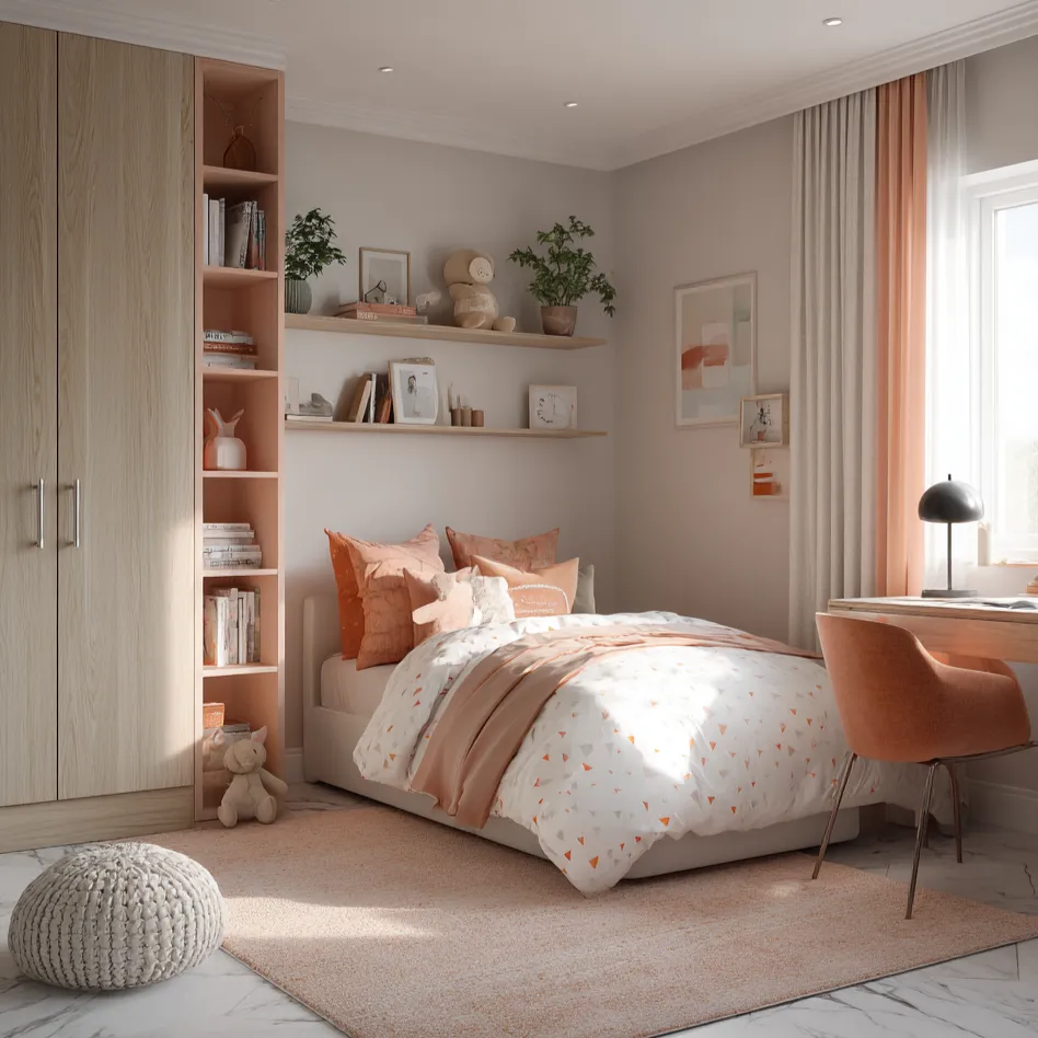 1. Storage with Style in Double Bed Designs for Kids Rooms