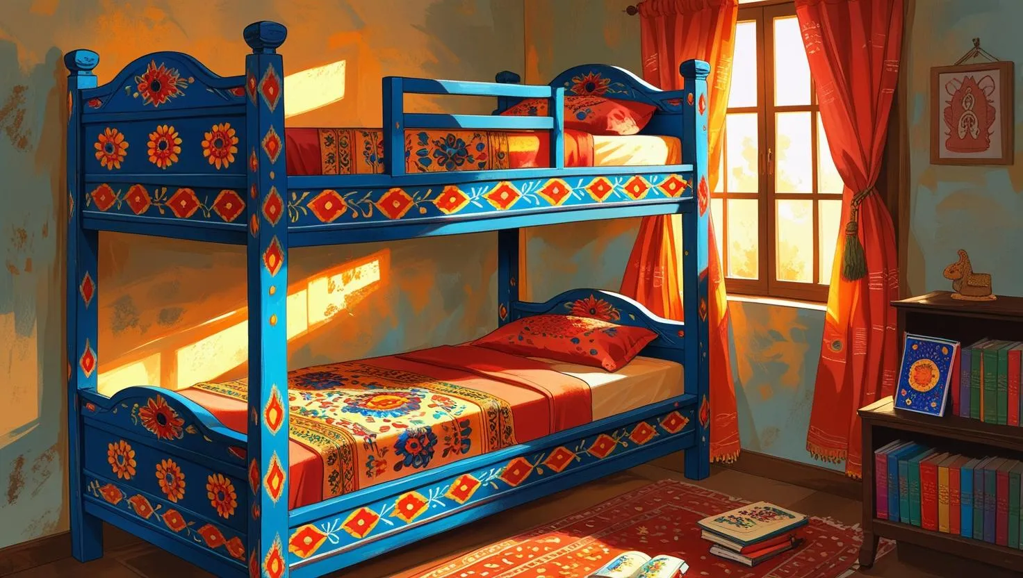 1. Colourful, Culturally Rich Bunks: