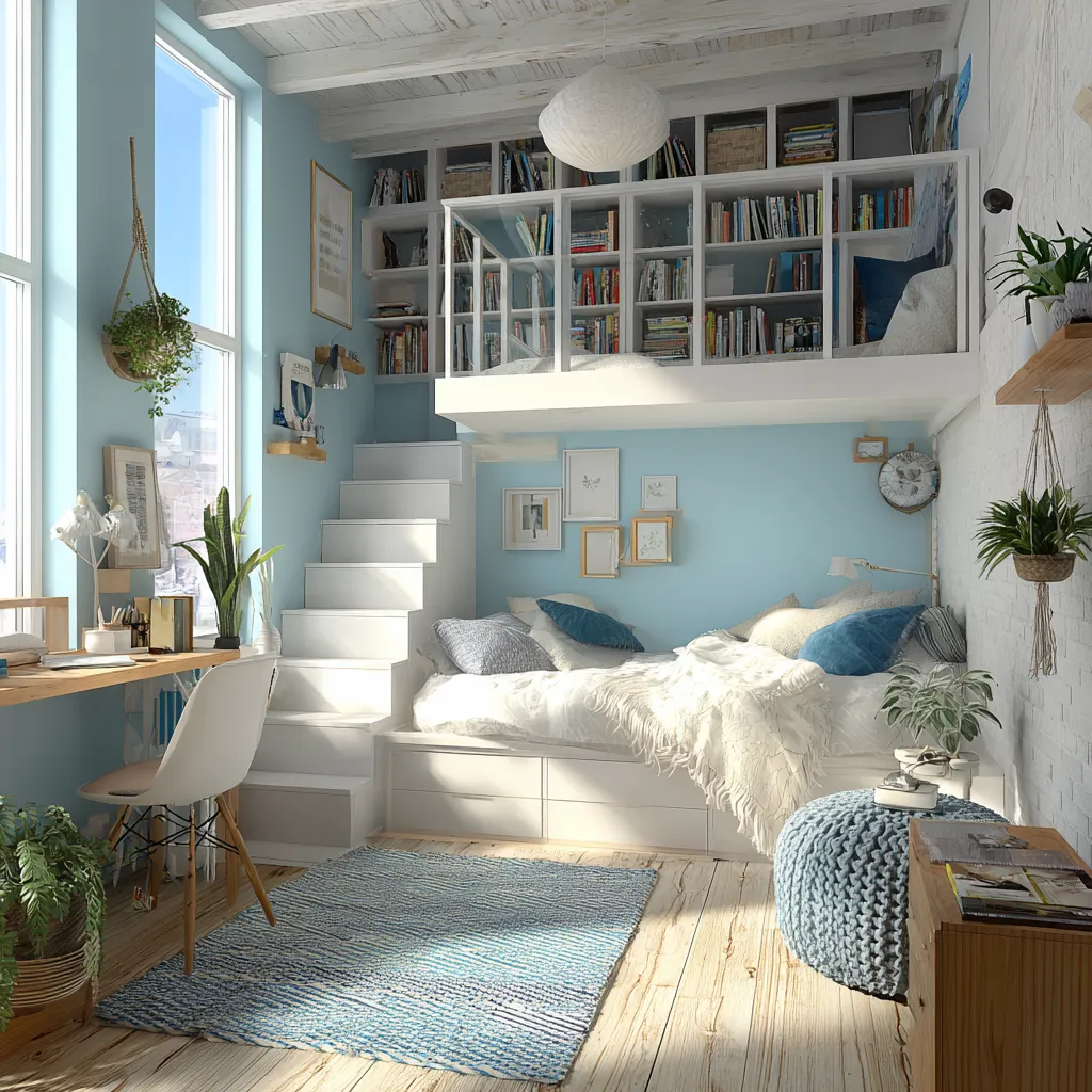 Designing girls loft beds to inspire independence