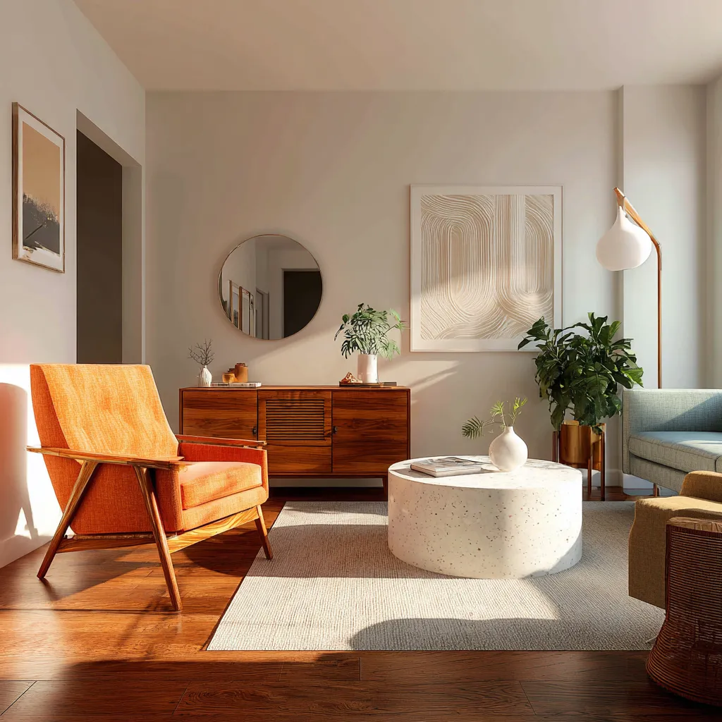 Combo #1: Soft Modern – Cream Beige + Caramel Orange