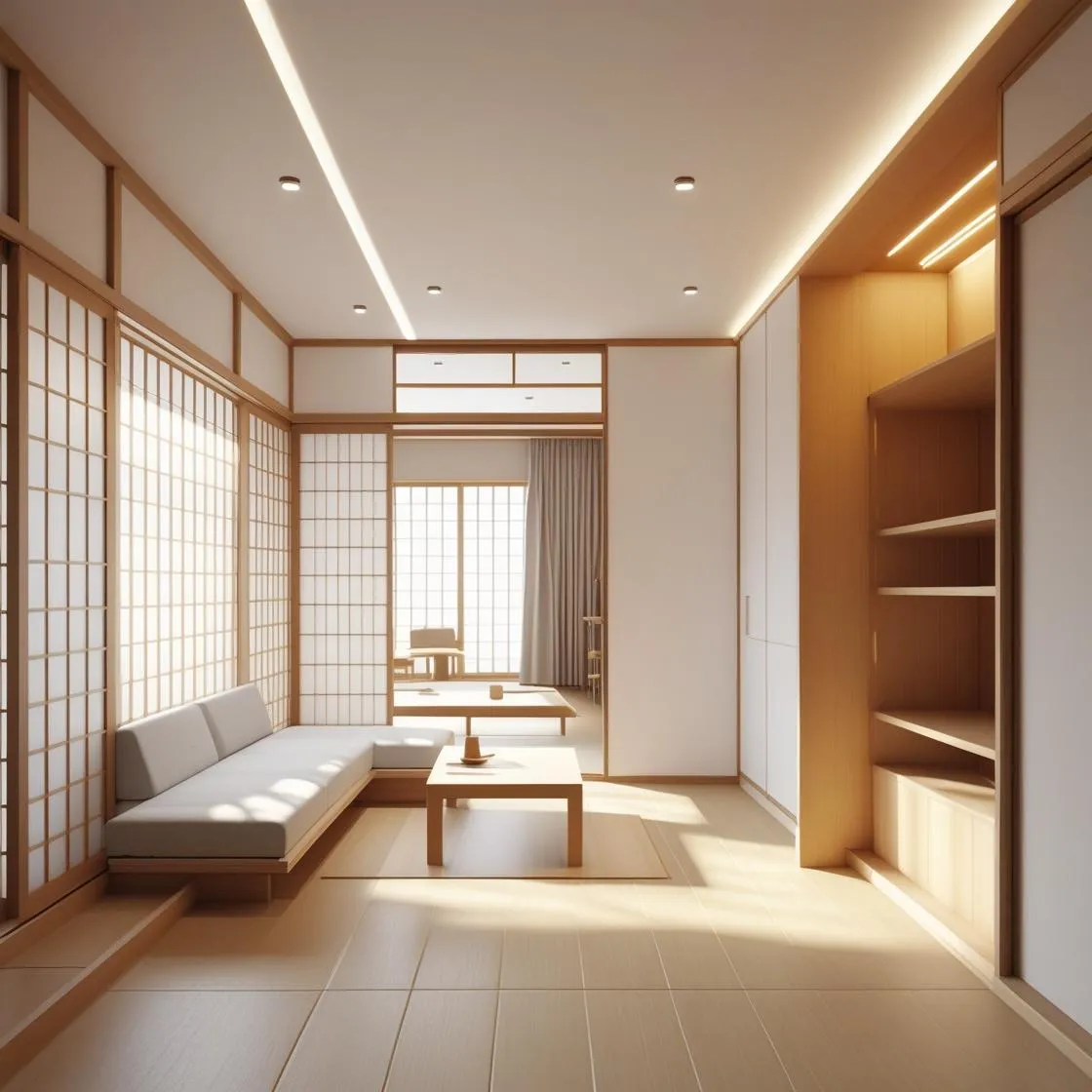 一人暮らし向け和モダン極小空間