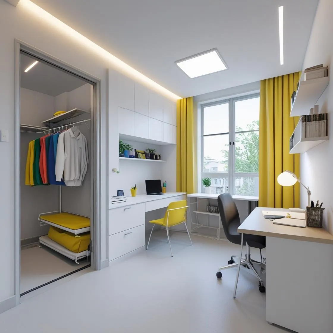 学生ワンルームの効率派デザイン