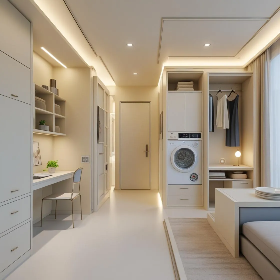 二拠点生活派のミニマルホテル風