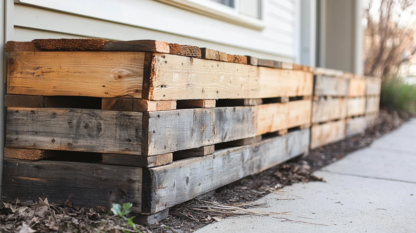 5. DIY Pallet Skirting – My Wild Card Idea