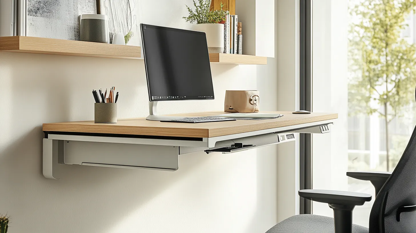 Wall load capacity: Make sure your wall can handle the desk’s weight and daily use.