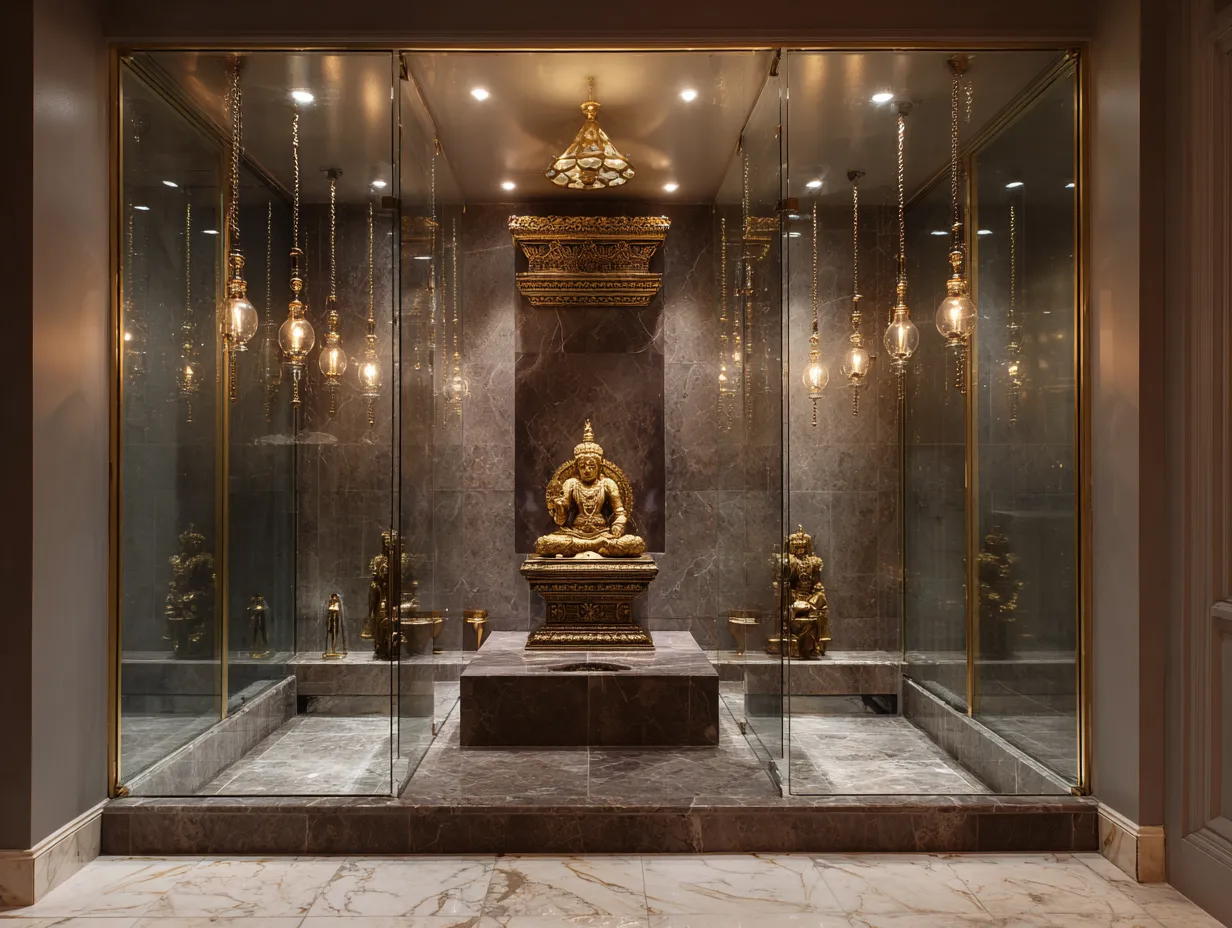 3.3 Glass-Enclosed Pooja Niche