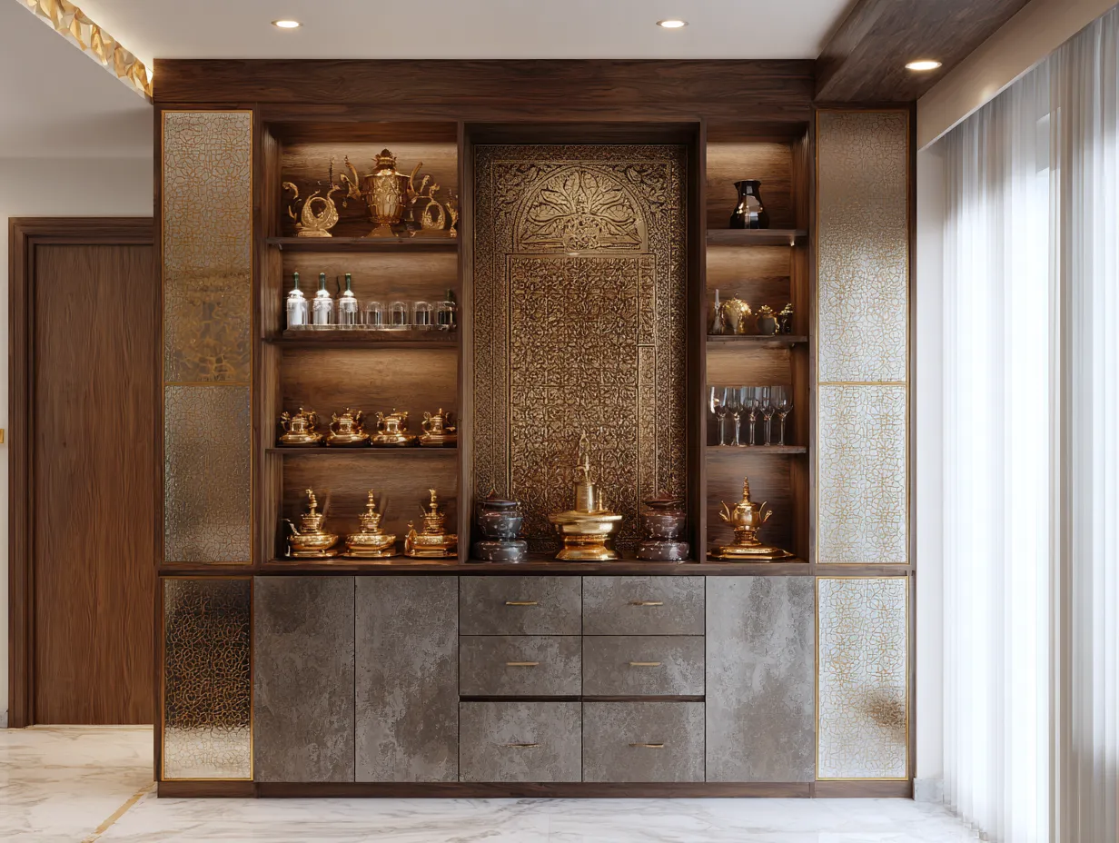 3.5 Kitchen Cabinet Pooja Unit (Last-Resort Option)