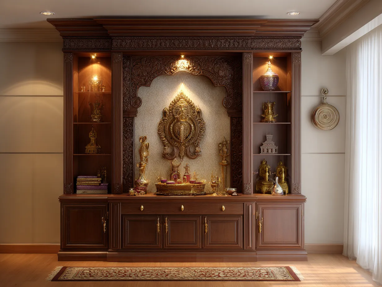 3.6 Full Wall Pooja Backdrop