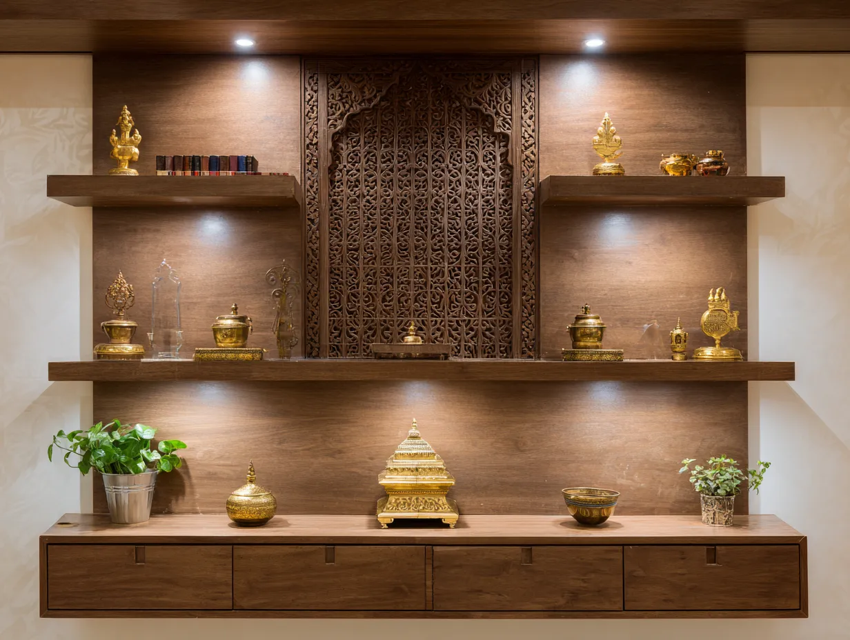 Example 2 – Tiered Wood Mandir