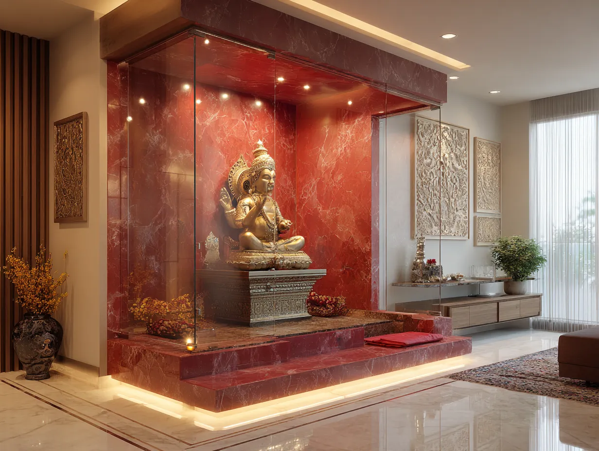 Glass-Enclosed Pooja Niche for Small Apartments: 3 Real Projects & Design Lessons