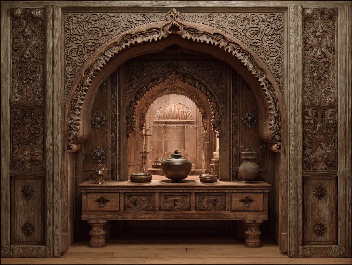  Traditional Wooden Frame in a Studio