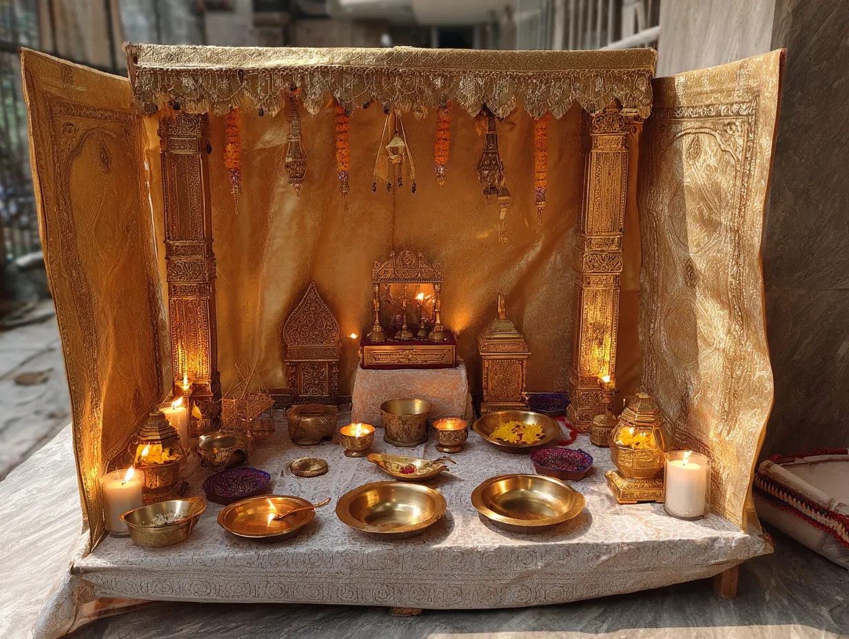 Portable Folding Pooja Unit for Rentals: Flexible Devotion for Small Spaces