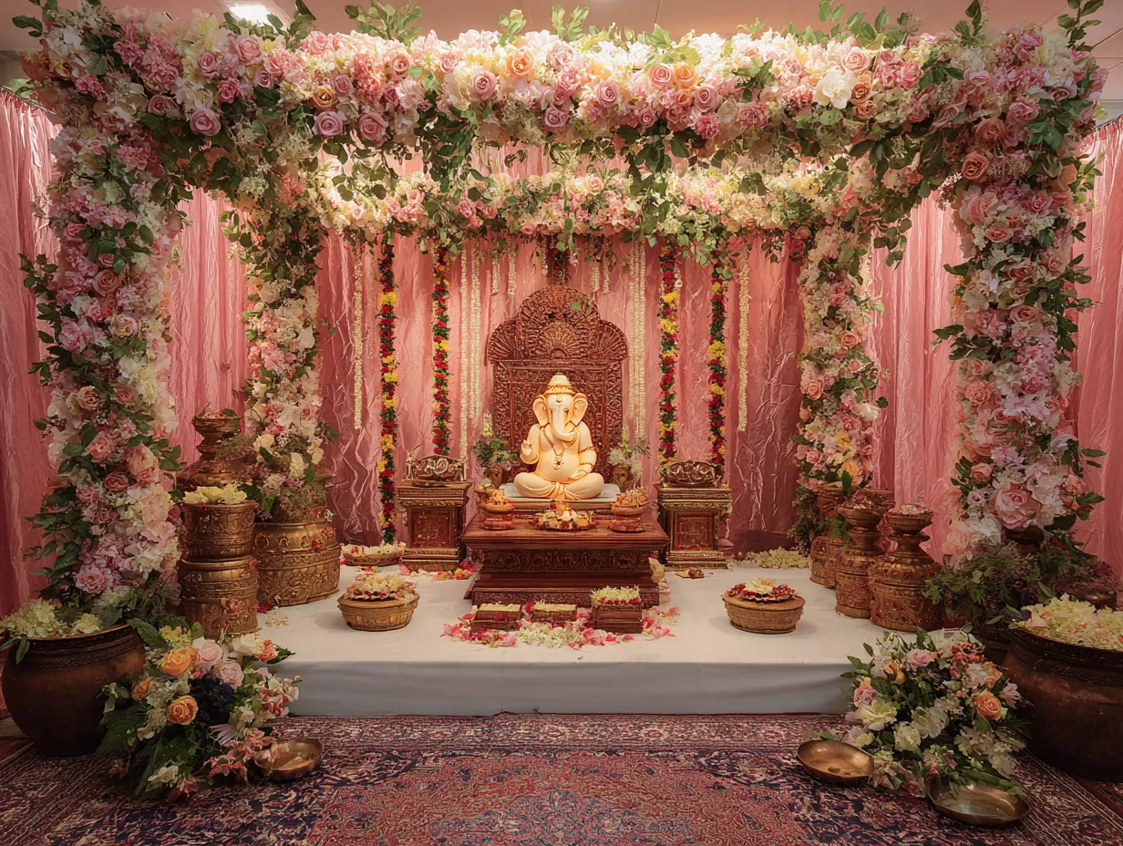 Full Wall Pooja Backdrop for Compact Apartments: Designs for Small Apartment Mandirs