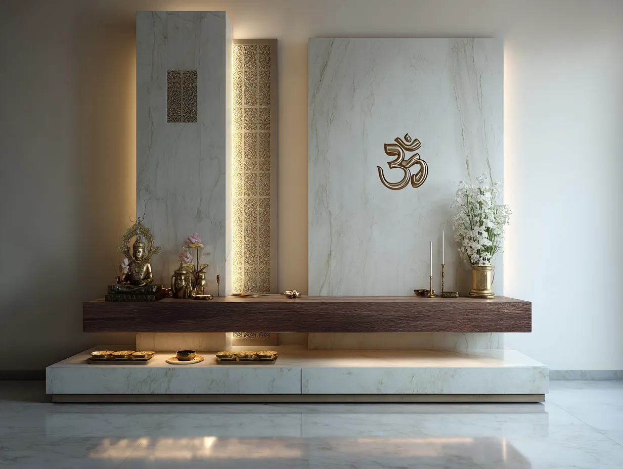 2. Wall-Mounted Floating Ledge