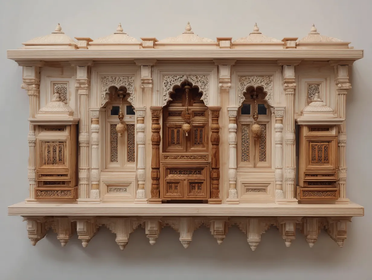 Wall-Mounted Modular Mandir: Compact Devotion Meets Modern Design