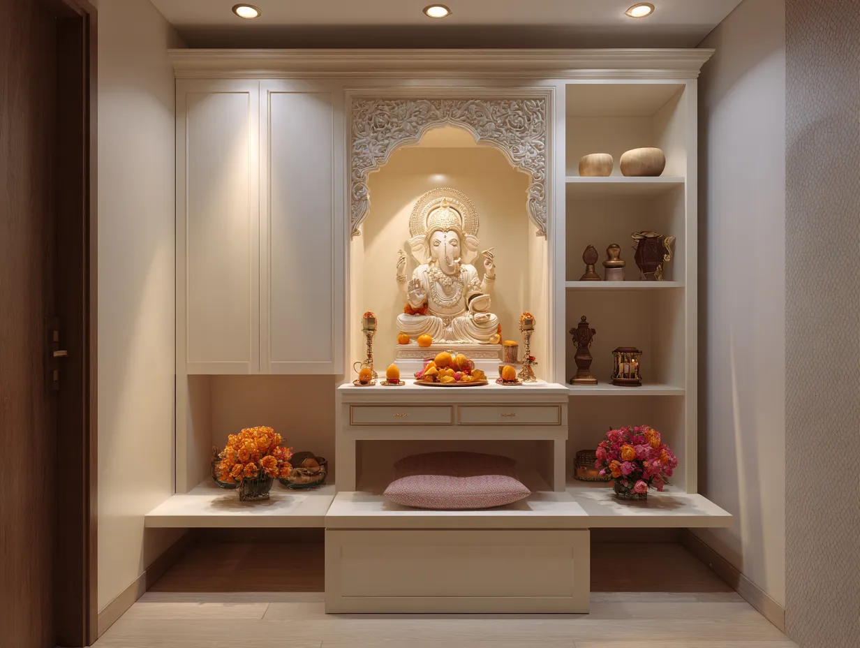 Fold-Away Pooja Cupboard Design: Smart, Space-Saving Mandir Ideas for Modern Apartments