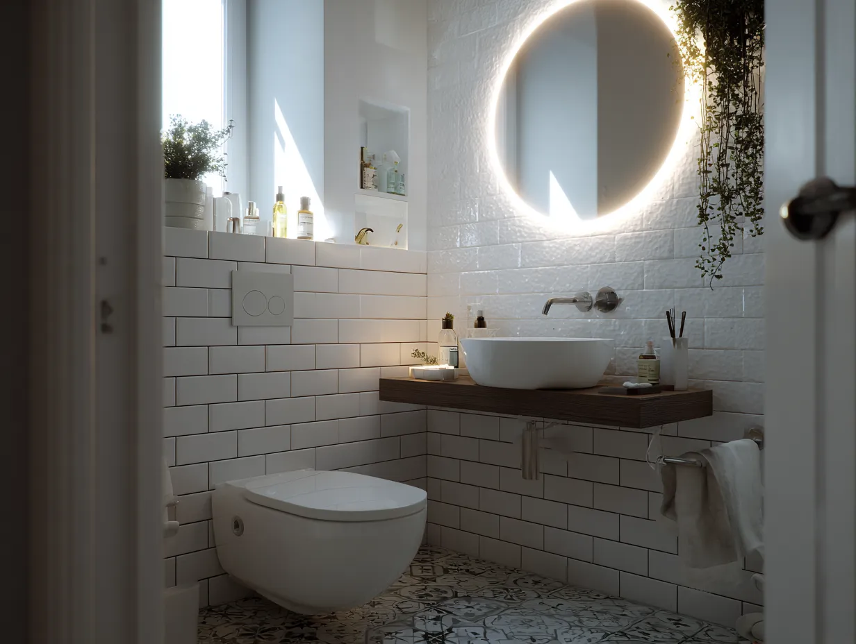 Case 4: Compact Guest Bathroom