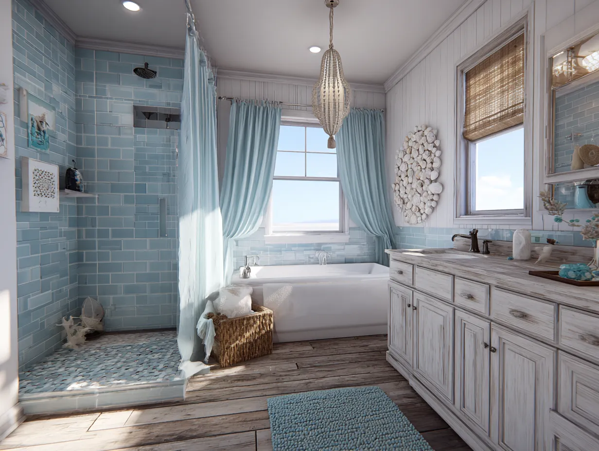 Case 6: Seasonal Showcase – Coastal Bathroom