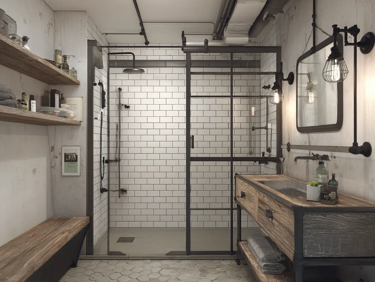 Case 5: Industrial Loft Style Bathroom