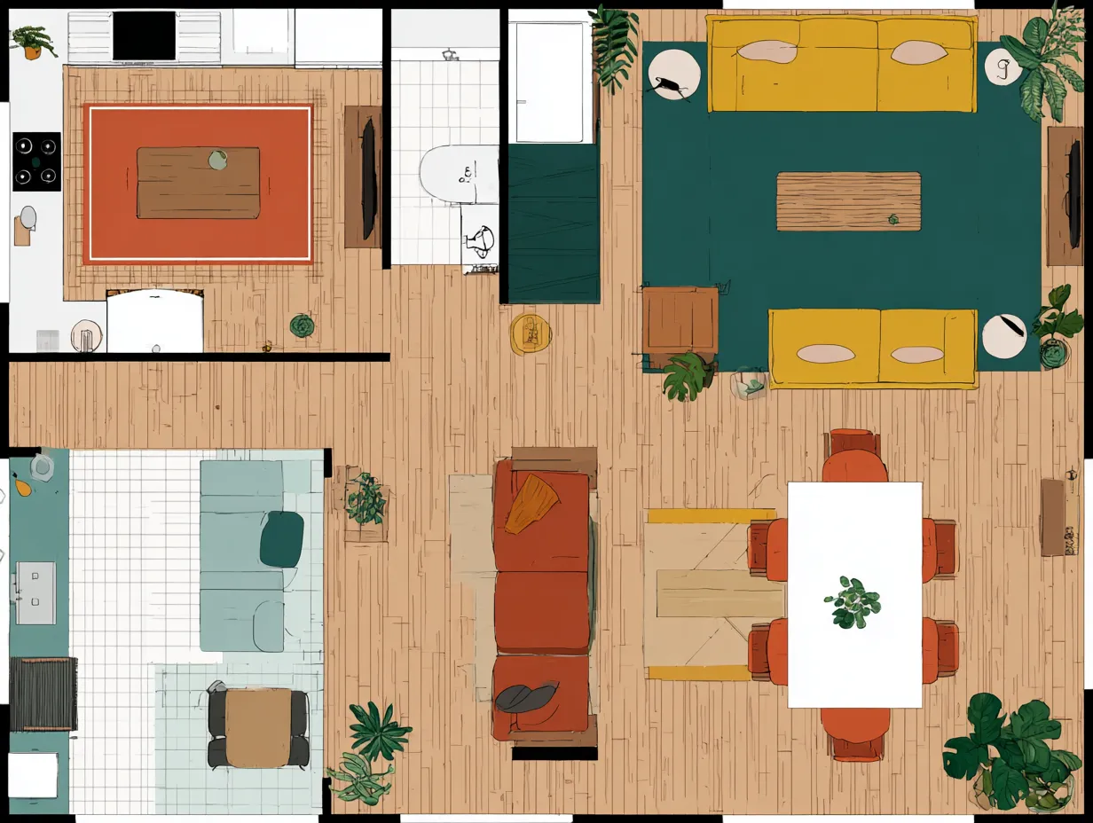 How to make floor plan in canva