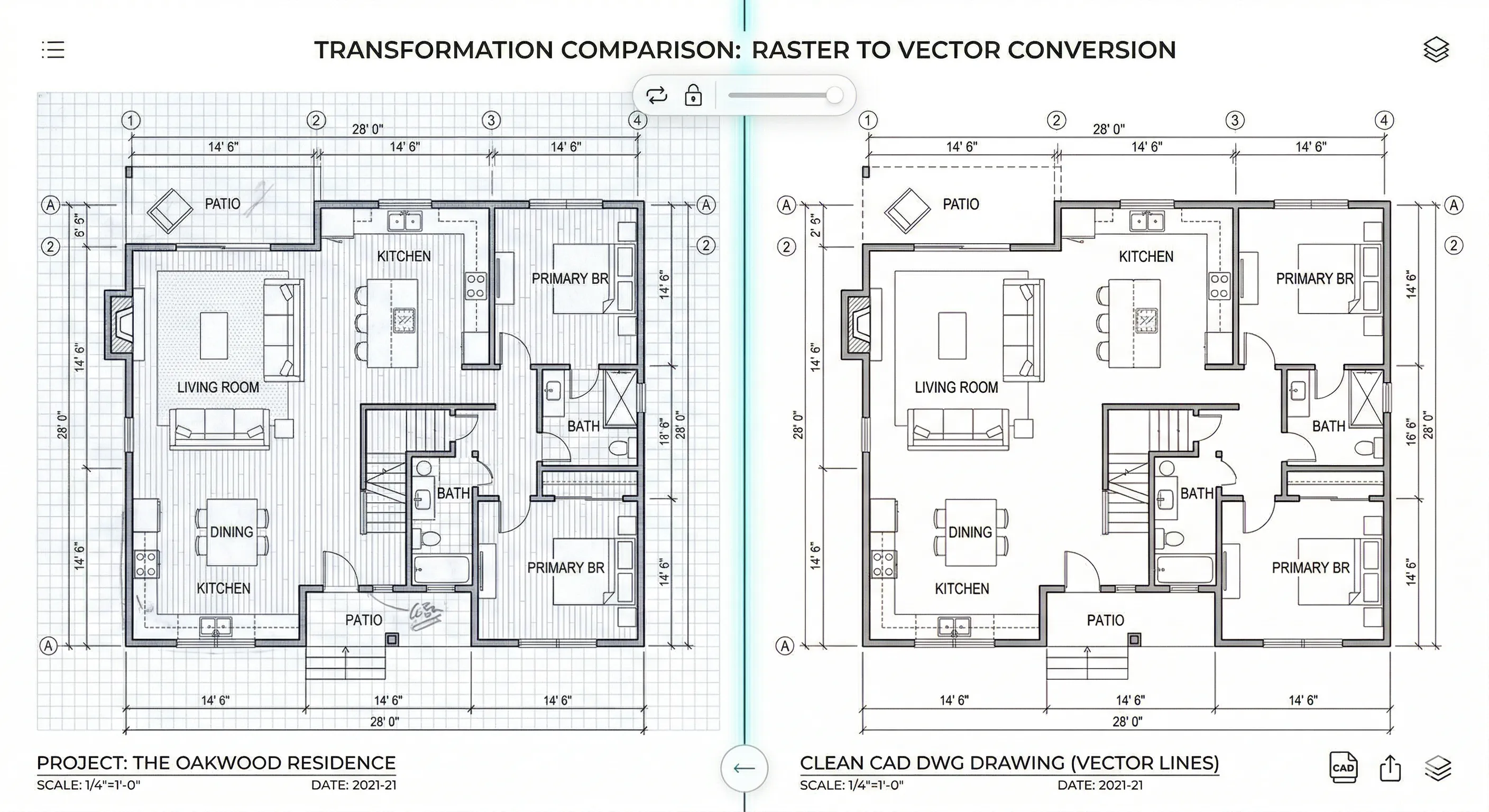 Convert 2D Floor Plan Image to DWG