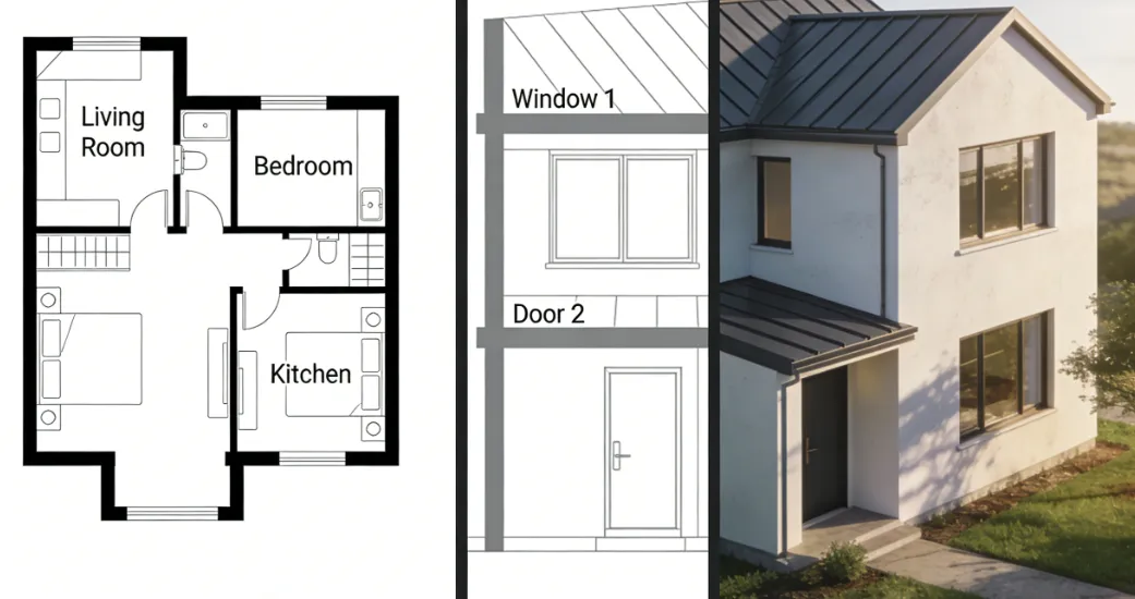 Create Elevation Online Using 2D Floor Plan: Transform Your 2D Floor Plans into Stunning Elevations