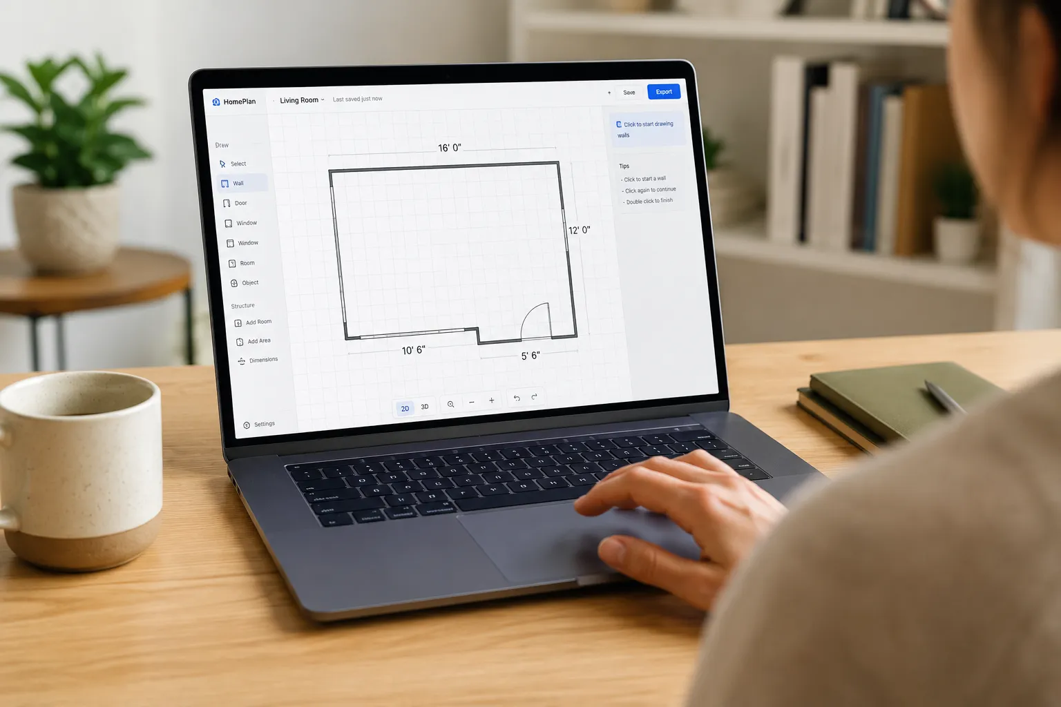 Floor plan drawing online free