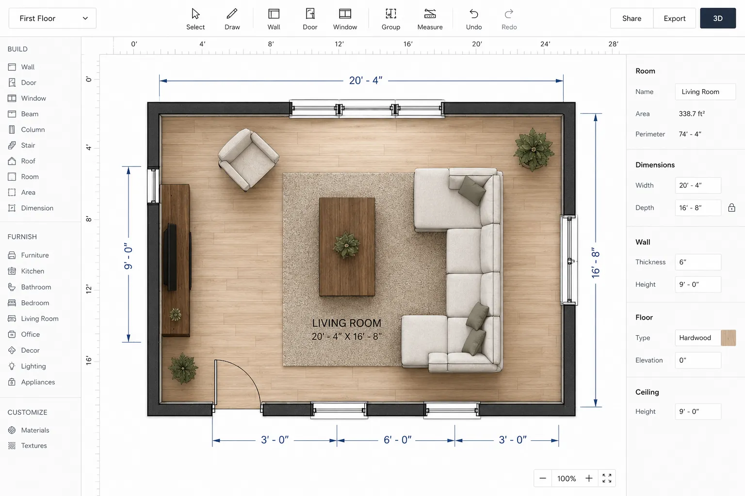 Category 2: Professional-Grade Free Floor Plan Creators