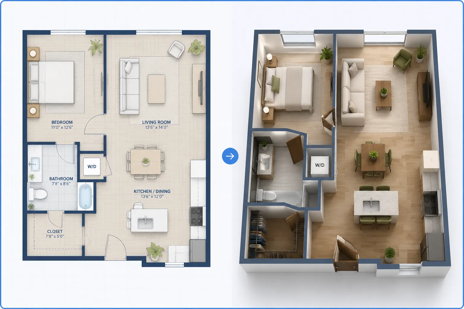1. Coohom — Best for Floor Planning + Full 3D Visualization