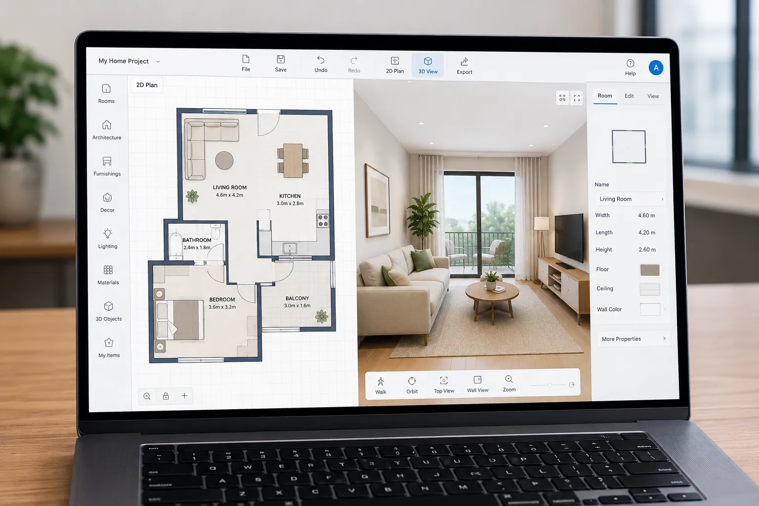How to Generate a 3-Bedroom House Plan with AI
