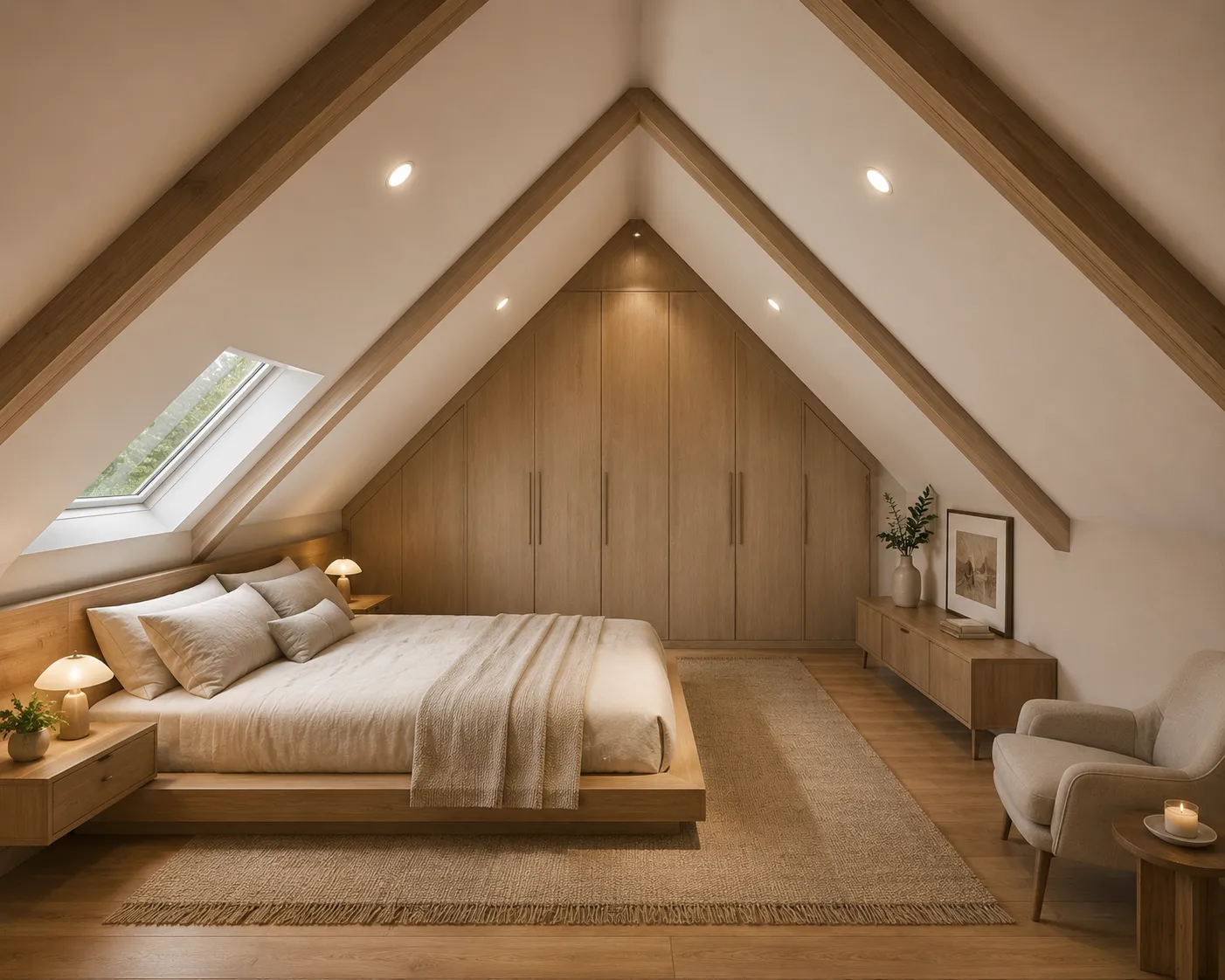 Type 2: The Sloped Ceiling Bedroom