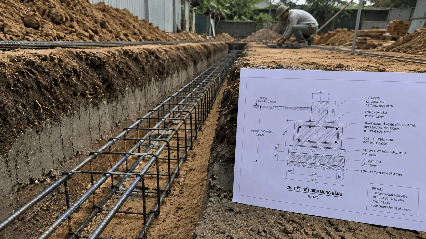 Những Sai Lầm Kỹ Thuật Phổ Biến Trong Bản Vẽ Móng Nhà Cấp 4