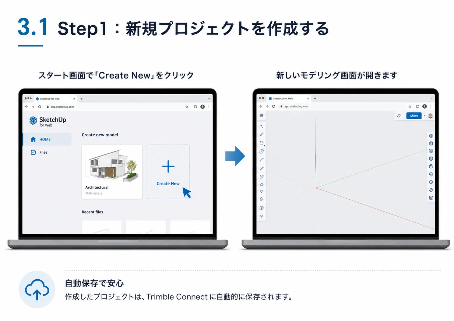 3. SketchUp for Webの基本的な使い方