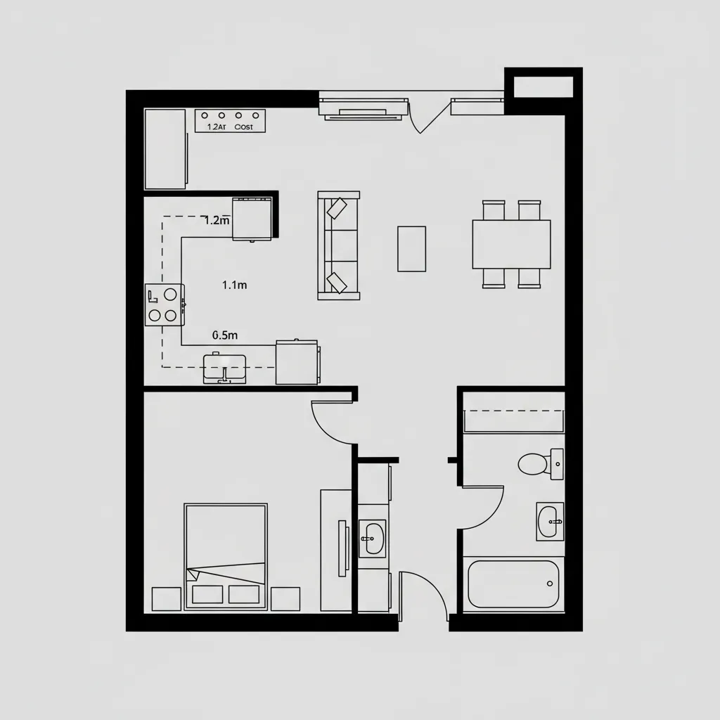 How I Read 1 Bedroom Apt Floor Plans Like a Pro: Real-world layout logic, test methods, and modules for smarter small-space living